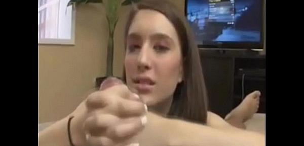  sister makes a handjob to her brother - SISTERSTROKE.COM